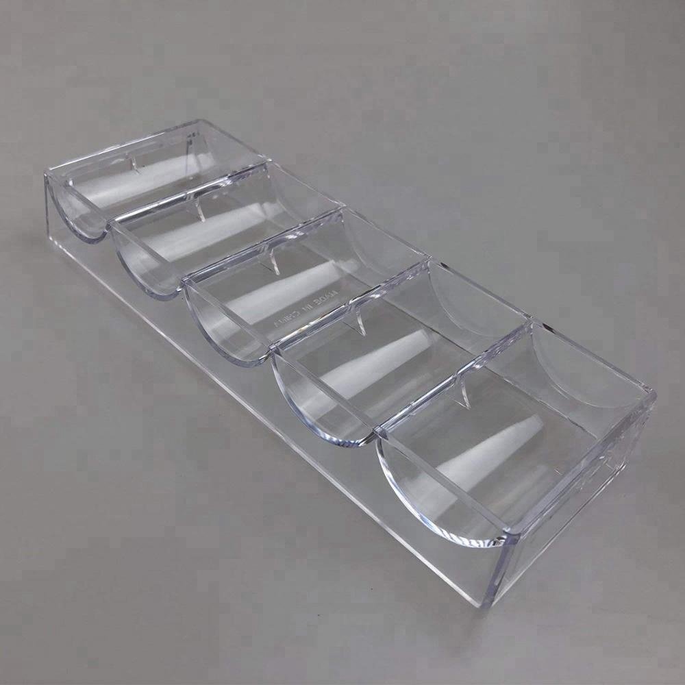 Clear Acrylic Poker Chip Rack-Holds 100 Chips
