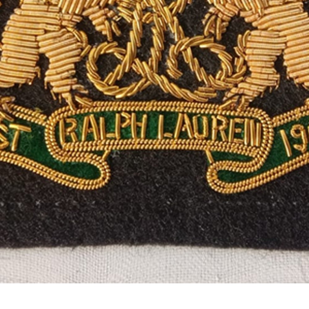 Custom Hand Embroidered Bullion Wire Badges Premium Pocket Badge Holder-Premium Custom Bullion Badges from Manufacturers