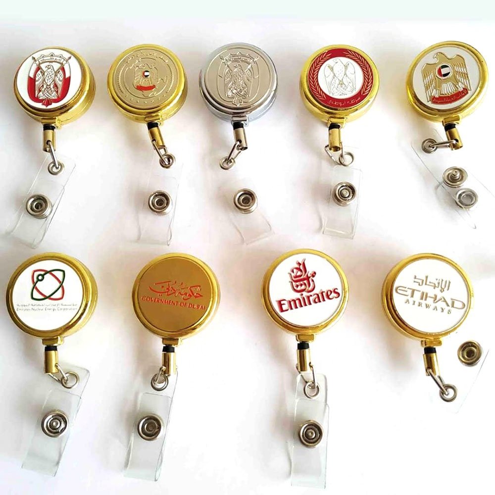 Reel Badge Factory United Arab Emirates UAE Falcon ID Badge Holder With ID Card