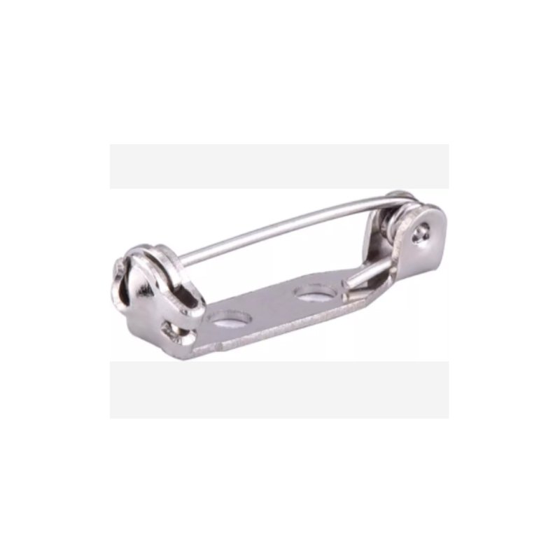 Bar Style Metal Safety Locking Pin Backs Flat Back Brooches Craft 19mm Silver Pin