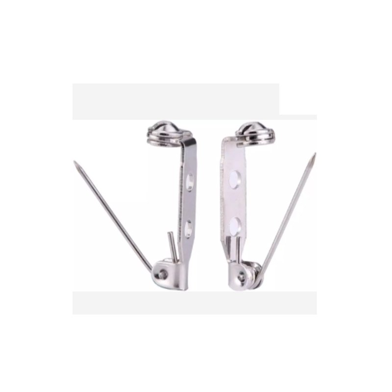 Bar Style Metal Safety Locking Pin Backs Flat Back Brooches Craft 19mm Silver Pin
