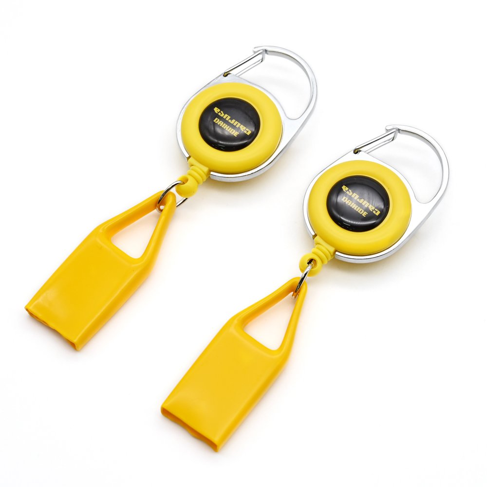Promotional Gift Rubber Man Badge Reel Carabiner Reel Clip Badge with Lighter Holder