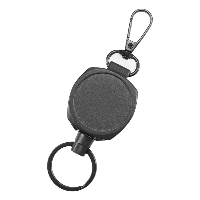 Pullther outdoor heavy-duty storage lost retractable badge scroll keychain holder lanyard id holder