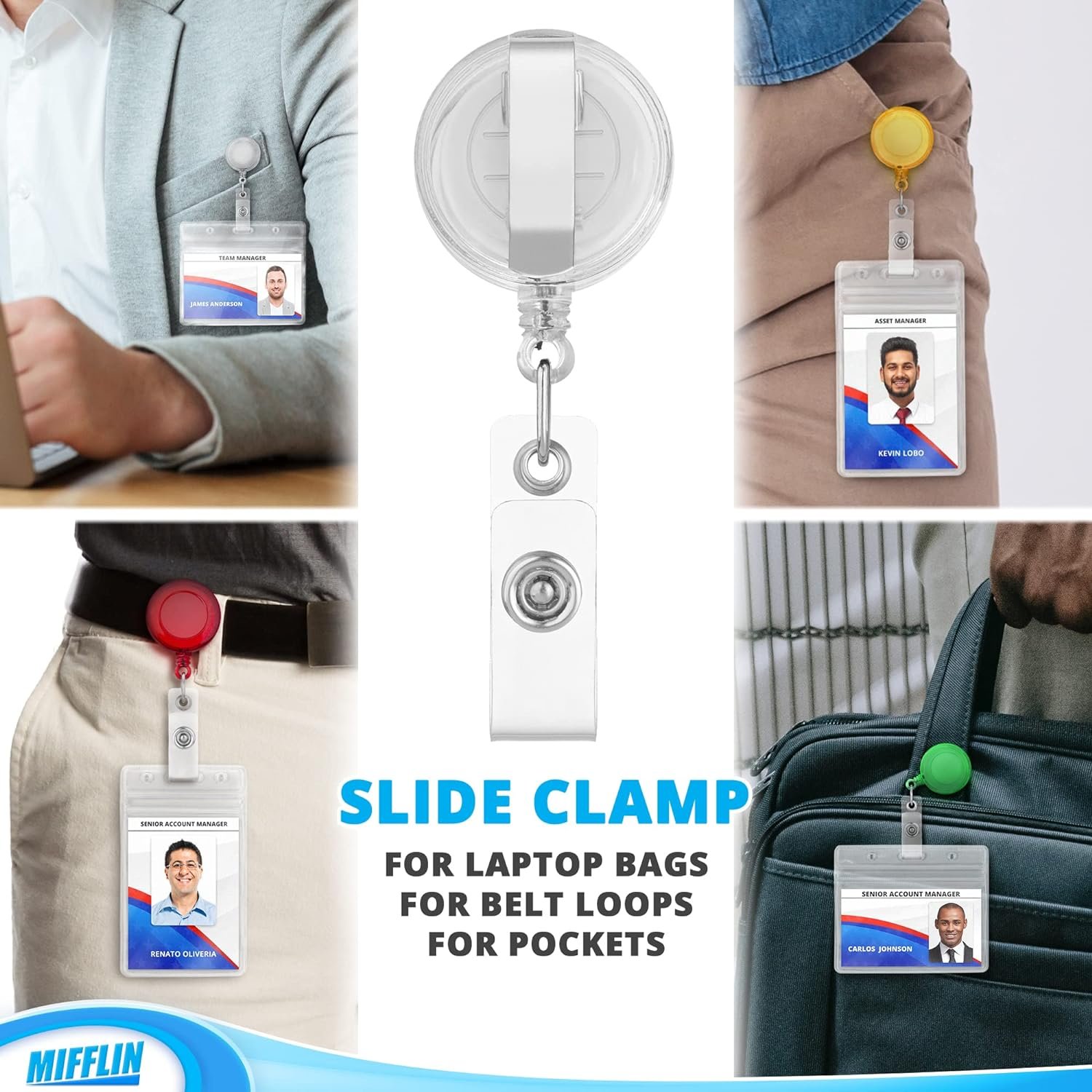 Economic Plastic Retractable Badge Reel Id Card Name Badge Holder Conference Card Key Reel Roller Clip