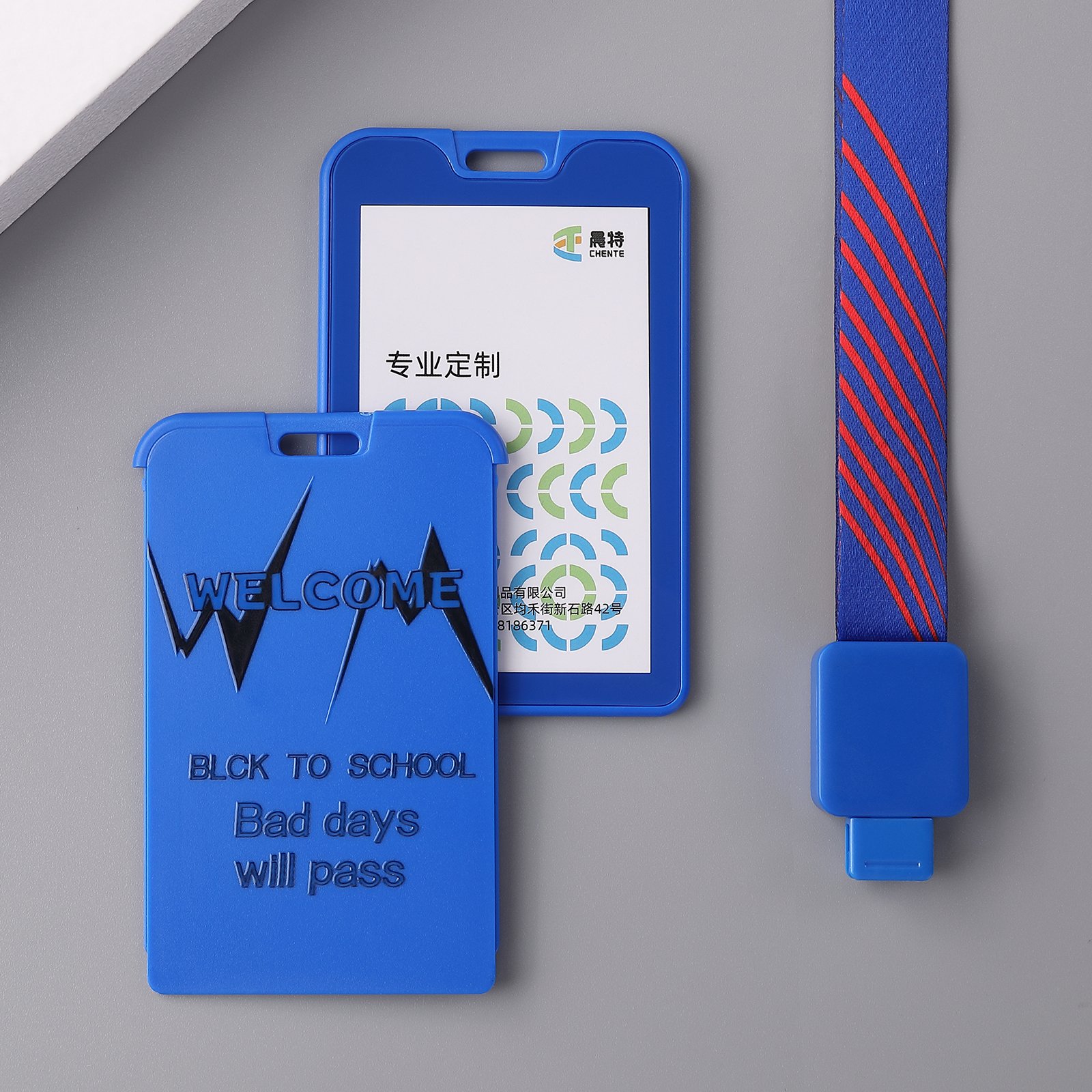 Customized Wholesale Plastic Id Accessories Card Cover For Durable Job Card Holder With YOYO