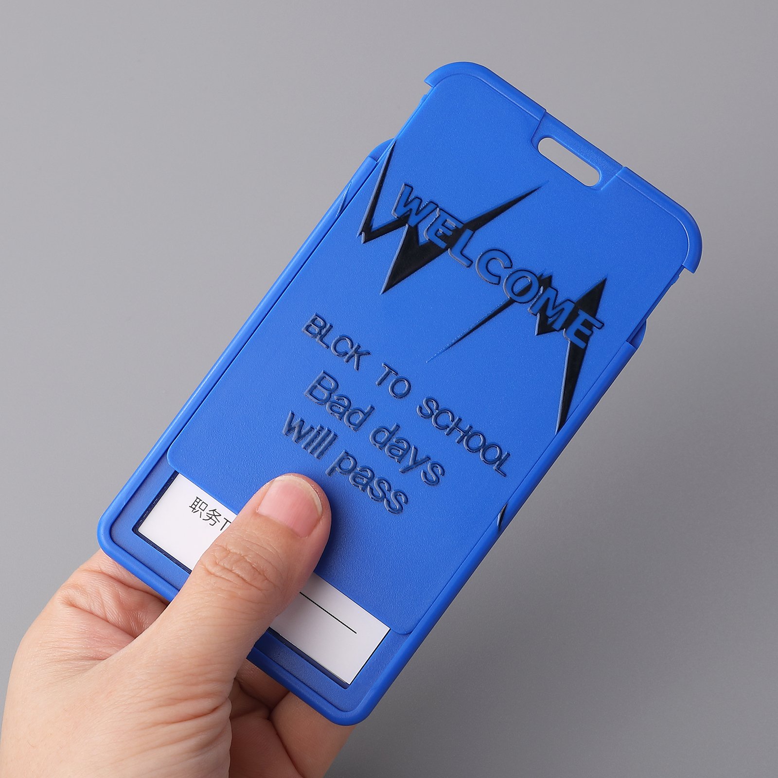 Customized Wholesale Plastic Id Accessories Card Cover For Durable Job Card Holder With YOYO