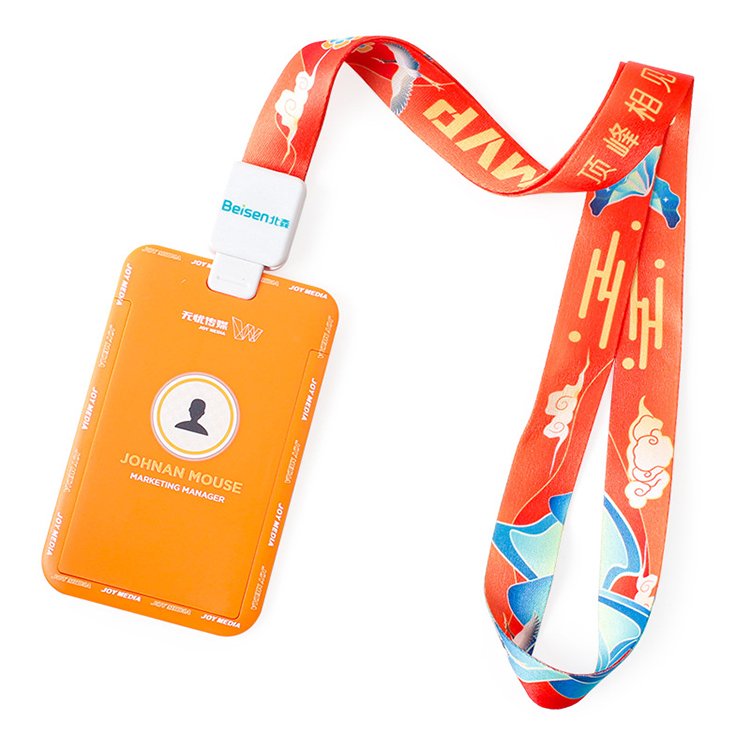 High Quality Customized Promotional Lanyard And Pvc Holder Lanyard Polyester Lanyard With Logo Credit Name ID Card Holder