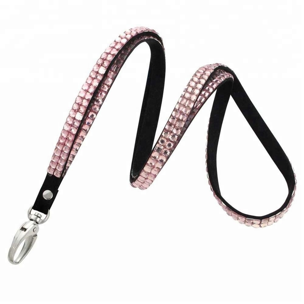 Beautiful bling crystal rhinestone neck lanyard for cell phone