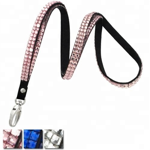 Beautiful bling crystal rhinestone neck lanyard for cell phone