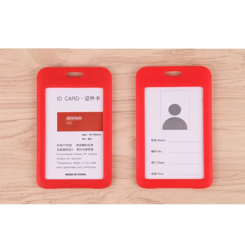 Smart ID Badge Holder Credit Card Holder ID Holder Zipper pocket
