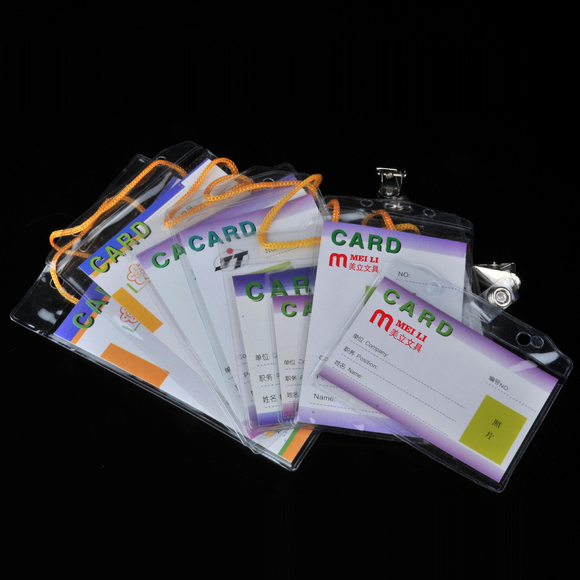 Custom Soft Plastic Id Working Name Badge Waterproof Pvc Card Holder