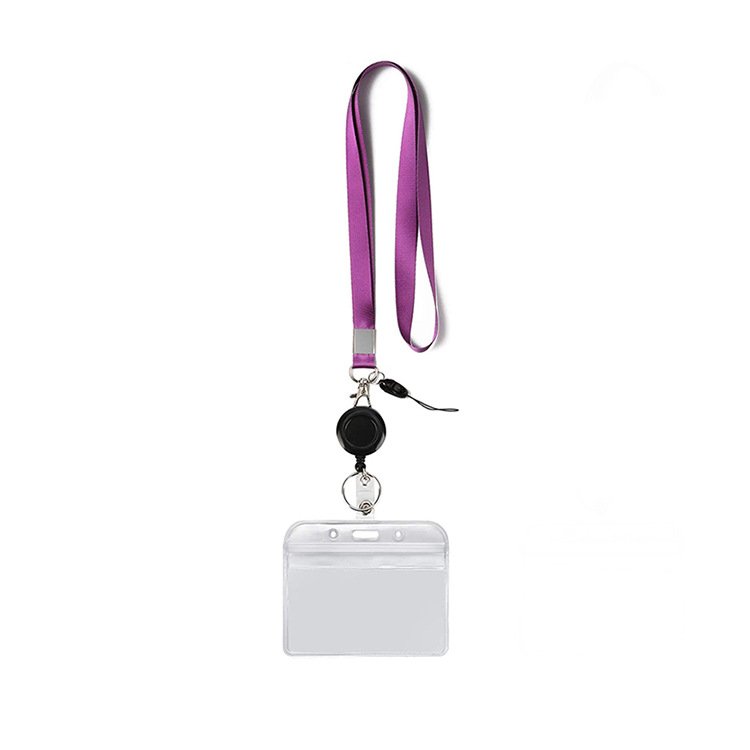 Retractable ID Badge Holder with Breakaway Lanyard,Heavy Duty Badge Reel,Detachable Keychain, Cruise Ship Cards Holder