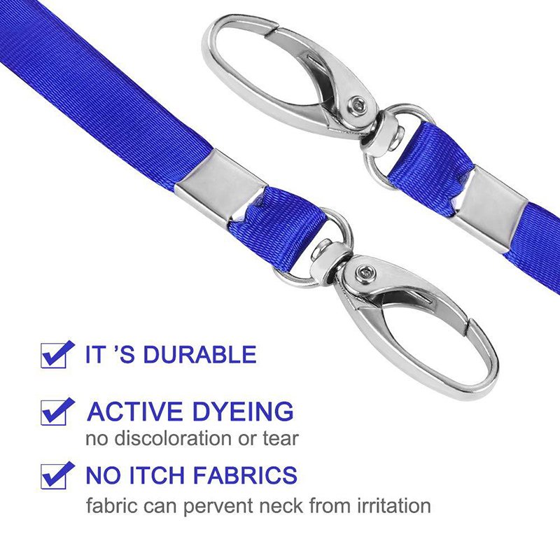 Custom Lanyards For Id Badges Cards Keychain Long-Lasting Polyester Neck Lanyard Strap With Clasp