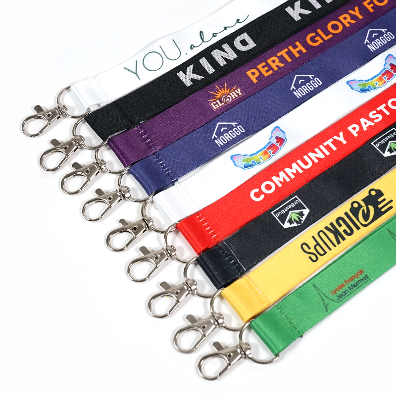 Adjustable Sublimation Keychain Phone Promotion Custom Lanyard With Logo