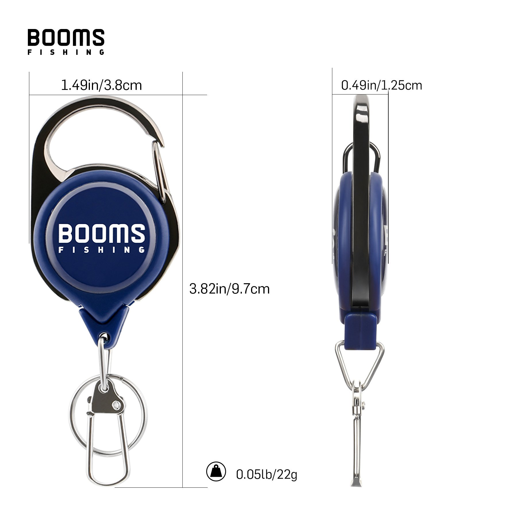 Customized Logo 3.82in Retractable Badge Reel Keychain 0.05lb Retractable Lanyard fly Fishing Retractable Badge Holder