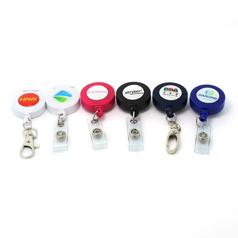 Retractable Reel Pull Id Card Badge Holder Style Abs New
