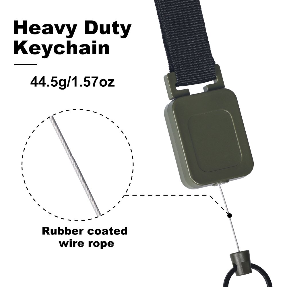 Multifunctional High Stretch Easy To Pull D Hook Stainless Steel Heavy Duty Metal Id Reractable Badge Holder With Carabine Reel