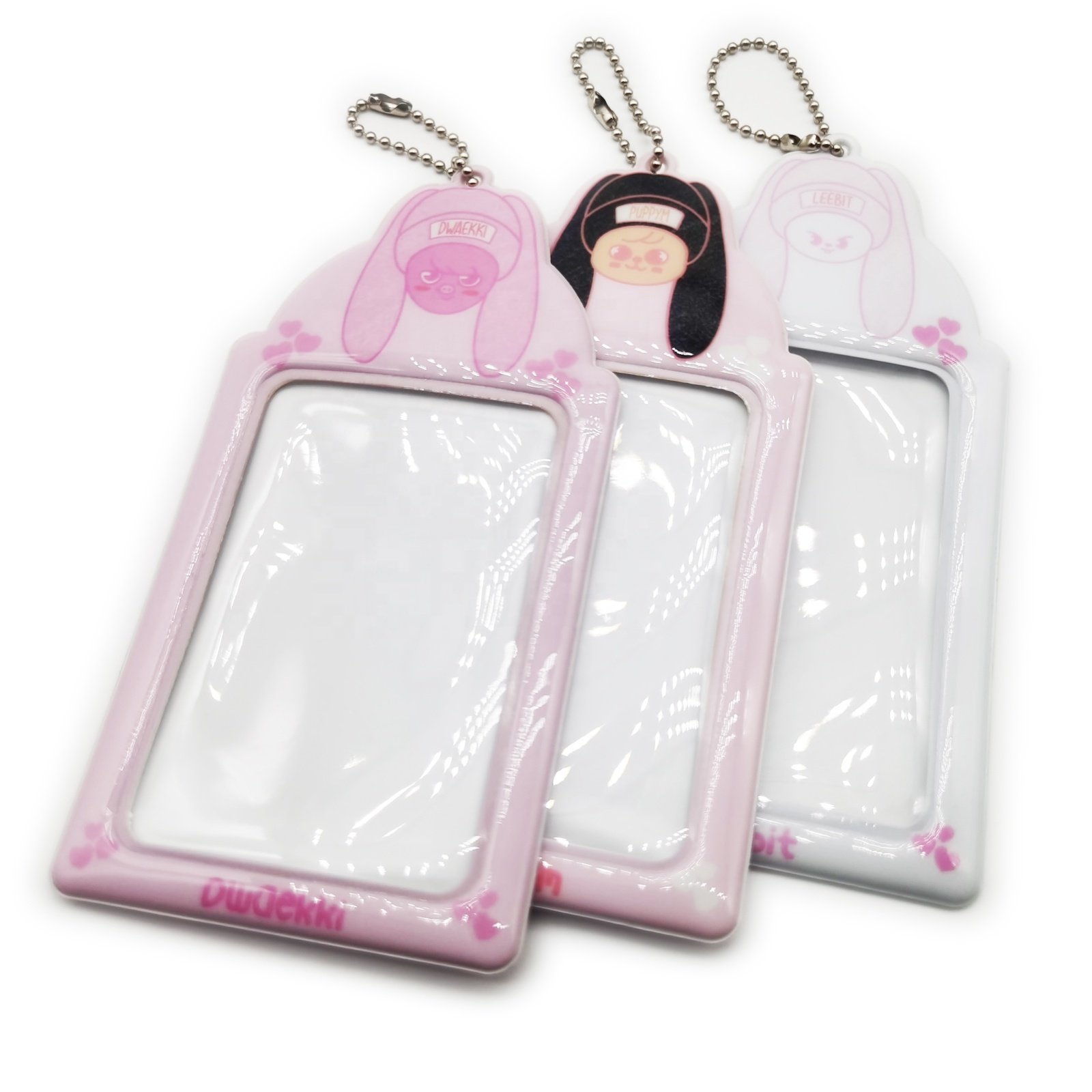 Custom Full Color Printing PVC Photocard Holder Protective Photo Sleeves Student Card Case ID Badge Holder for Kpop Fan