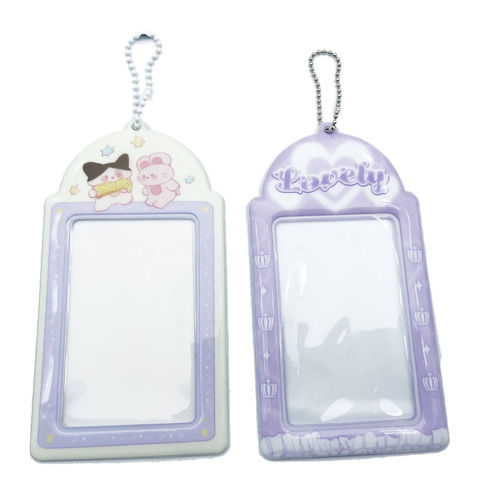 Custom Full Color Printing PVC Photocard Holder Protective Photo Sleeves Student Card Case ID Badge Holder for Kpop Fan