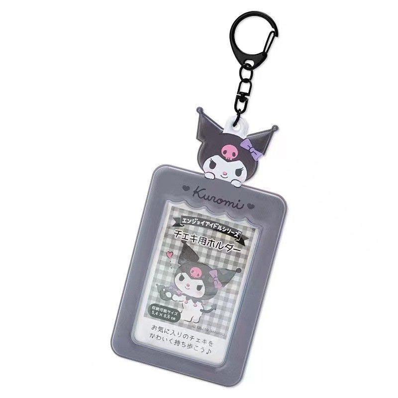 Kpop Cartoon vintage pendant keychain goo card cute holder personalised id card badge holder custom id card holder