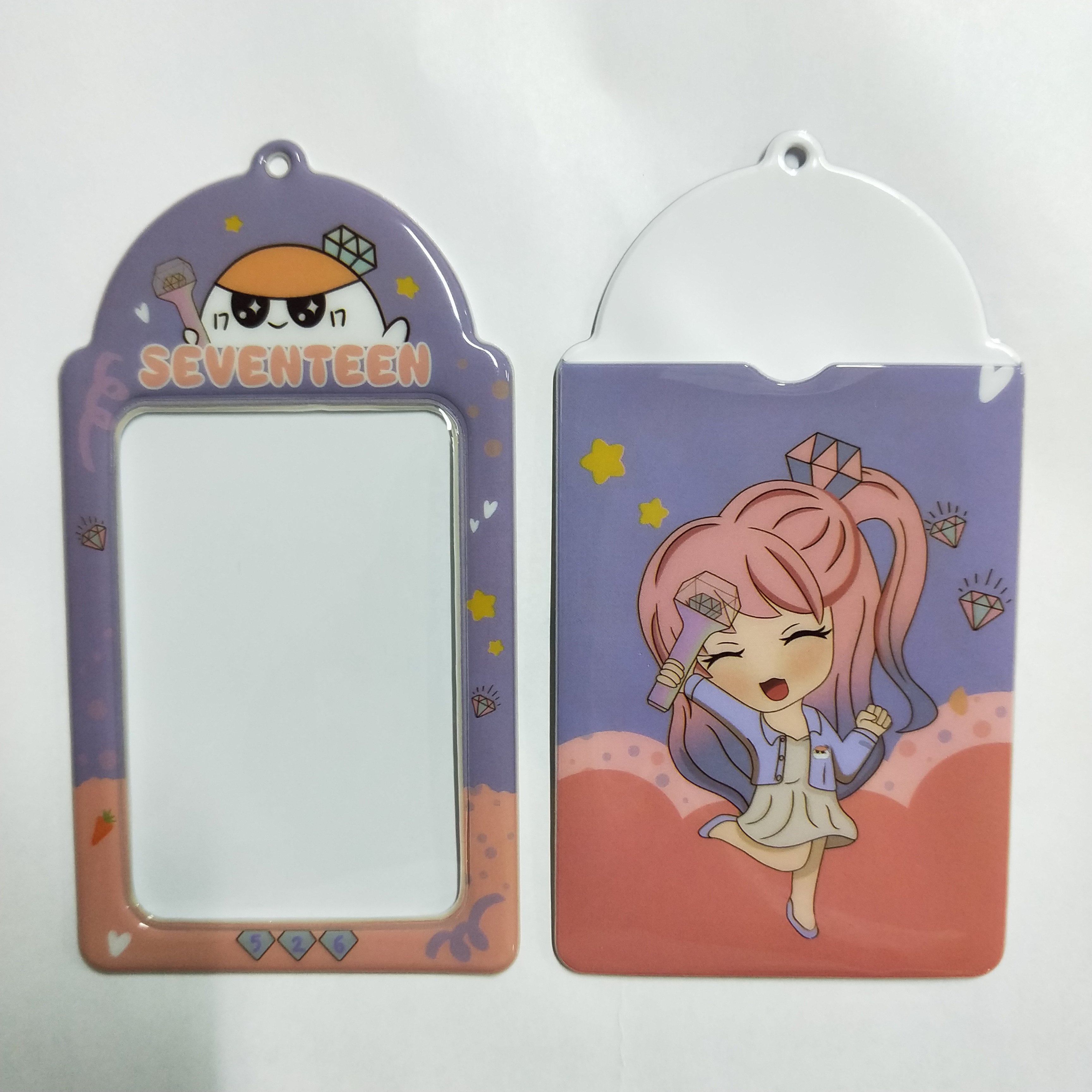 Kpop Cartoon vintage pendant keychain goo card cute holder personalised id card badge holder custom id card holder