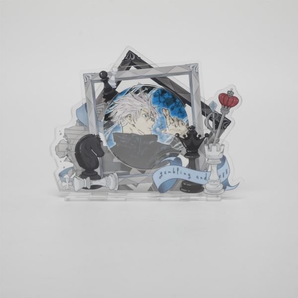 Checkmate original design Acrylic frame - Frame for Badge blue-black type