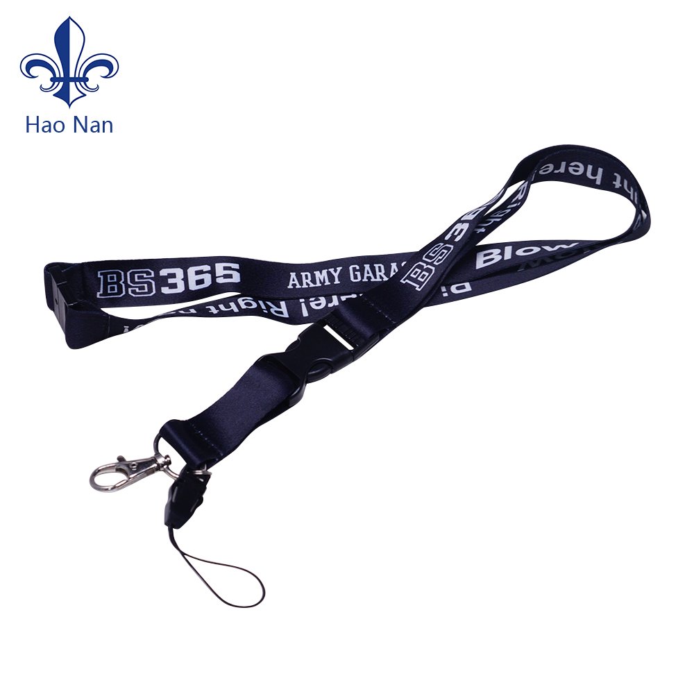 Custom Logo Polyester Crossbody Phone Lanyard Patch Neck Lanyard With Holder