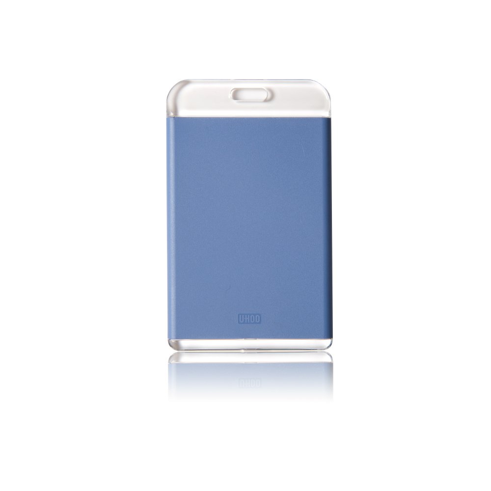 UHOO fashion high transparent waterproof vertical acrylic id card holder plastic office work Badge Holder