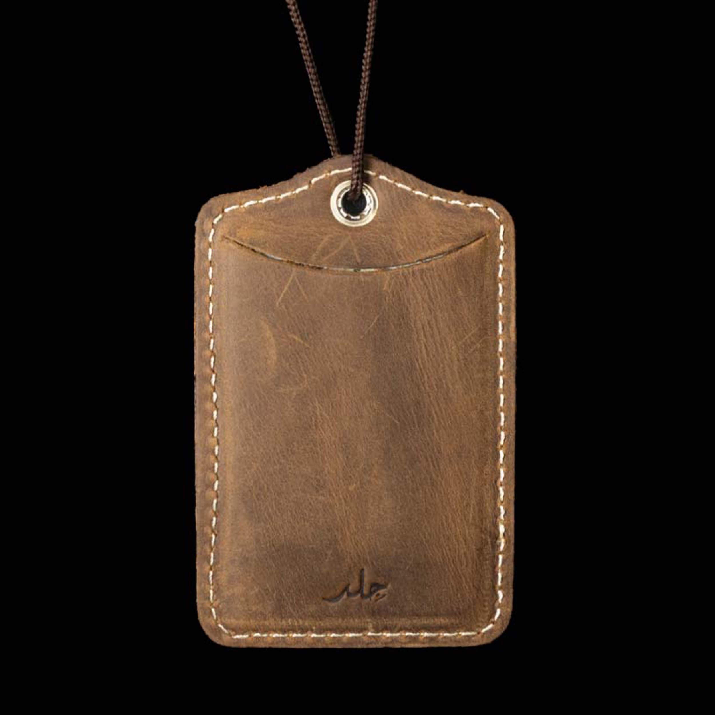 Leather ID Card Holder Custom Wholesale Manufacture Top Quality Cowhide Leather Badge Holder