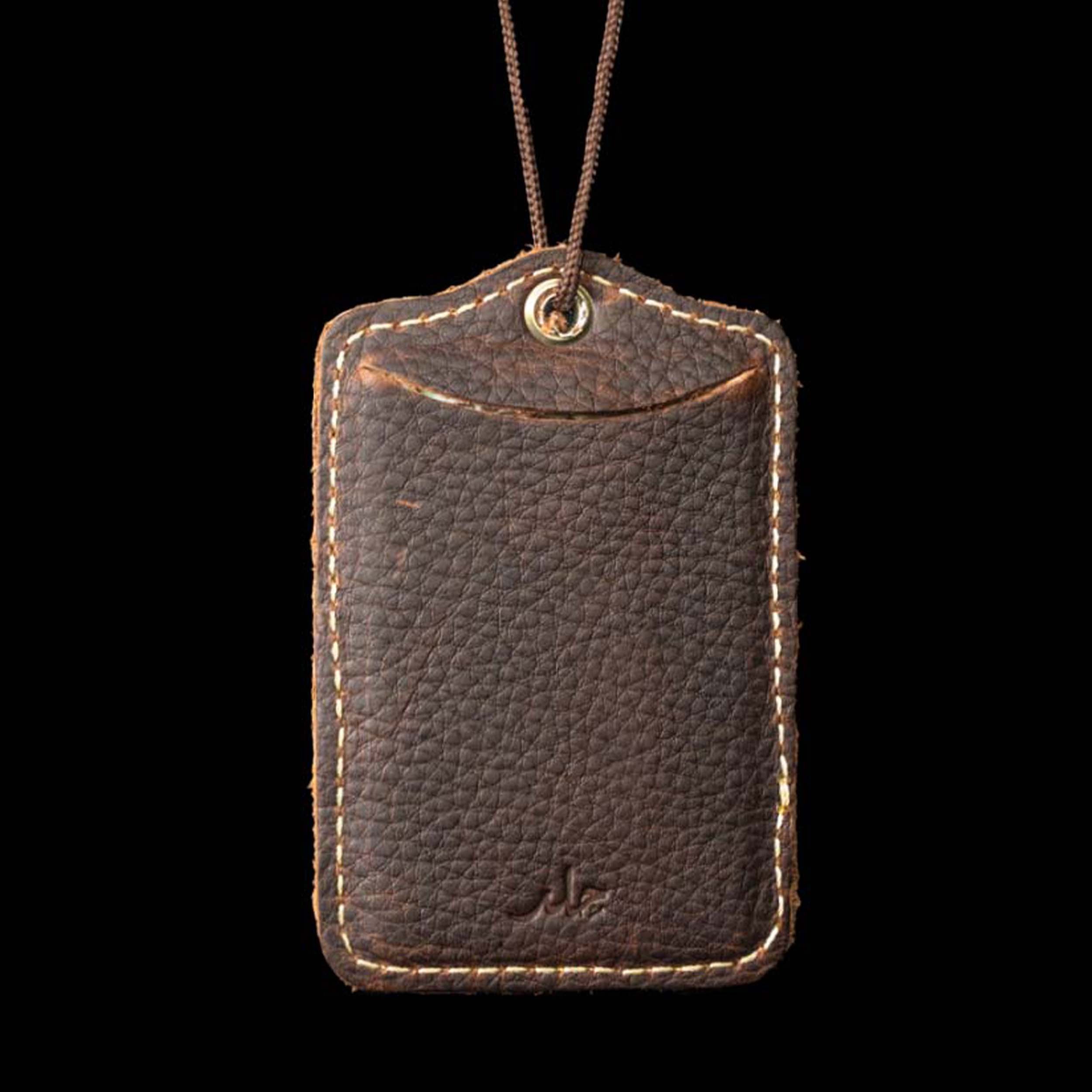 Leather ID Card Holder Custom Wholesale Manufacture Top Quality Cowhide Leather Badge Holder