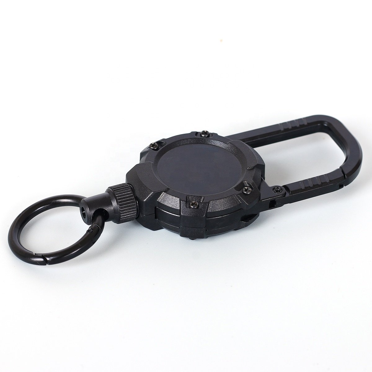 New High Quality Badge Reel with Steel Wire Keychain Holder Climbing Buckle Outdoor Sport Accessories 6893