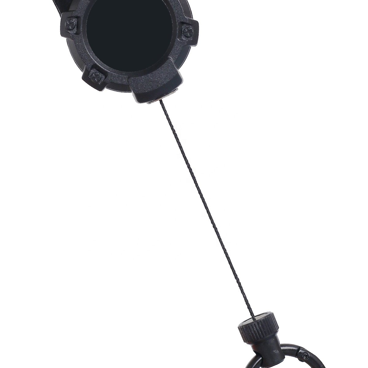 New High Quality Badge Reel with Steel Wire Keychain Holder Climbing Buckle Outdoor Sport Accessories 6893