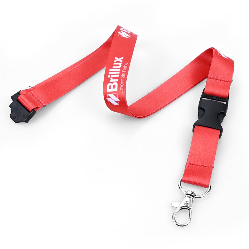 Wholesale custom popular pattern lanyard polyester nylon braided lanyard ID card lanyard
