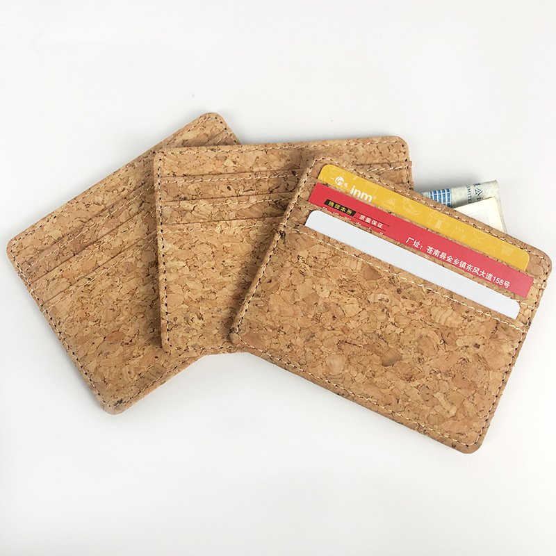 Wholesale Natural Eco Friendly Cork Card Cover Id Credit Card Cork Card Holder
