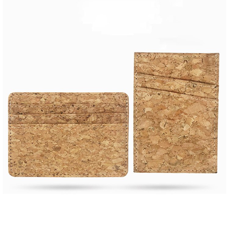 Wholesale Natural Eco Friendly Cork Card Cover Id Credit Card Cork Card Holder