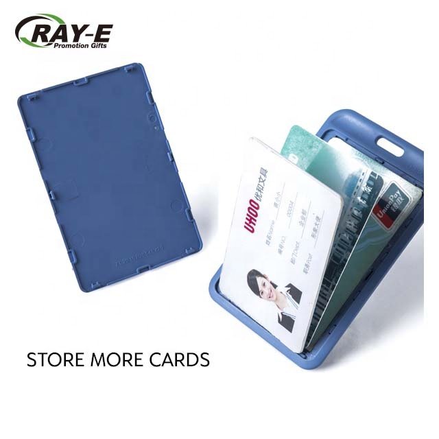 UHOO Card Holder with Lanyard PP ID Card Holder ID Badge Holder