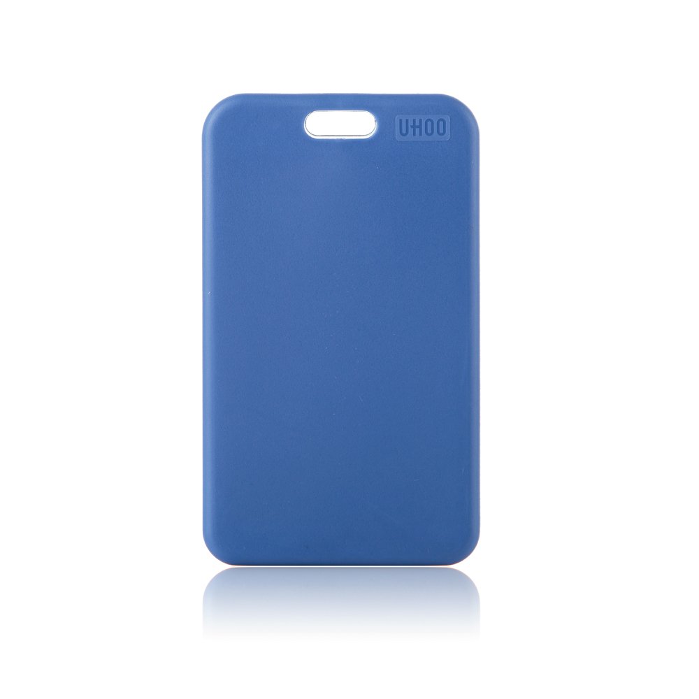 UHOO waterproof vertical high transparent acrylic TPR id card holder creative office work name badge holder