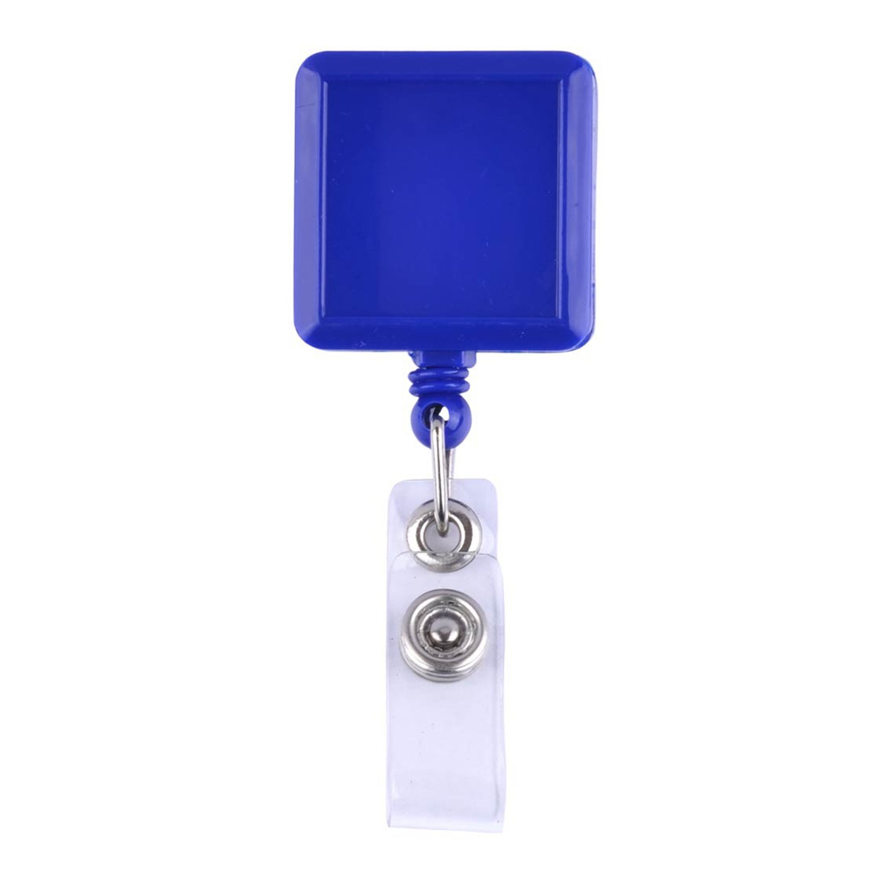 Custom Logo Printed Square Shape Retractable Reel Badge Holder