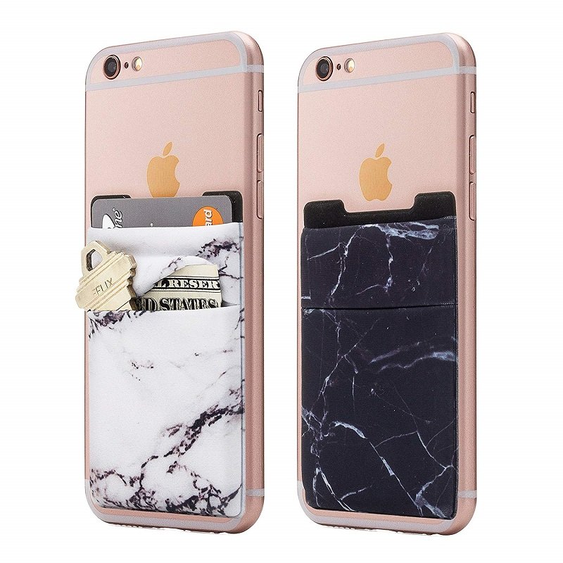 Wholesale Lycra Phone Card Holder Customized Printing 3M Sticker ID Card Cell Phone Wallet