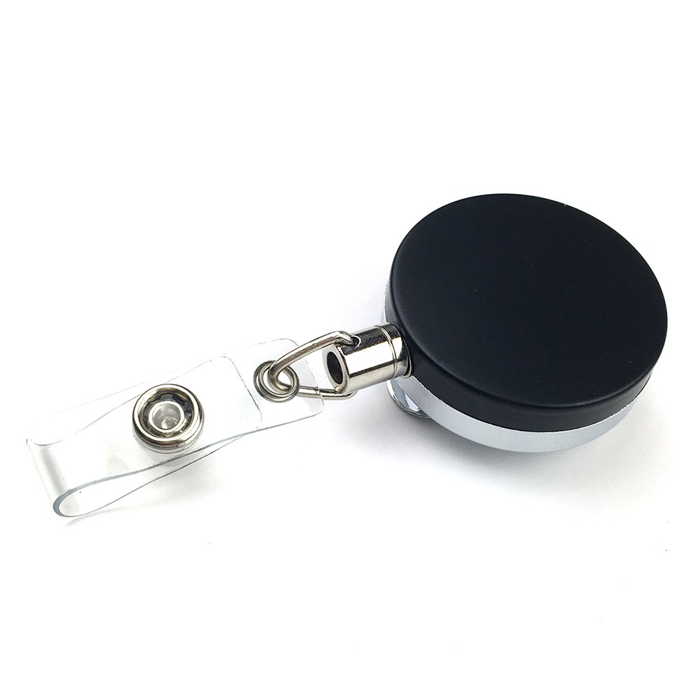 wholesale metal Yoyo blank heavy 40mm custom holder retractable badge reels with steel cord
