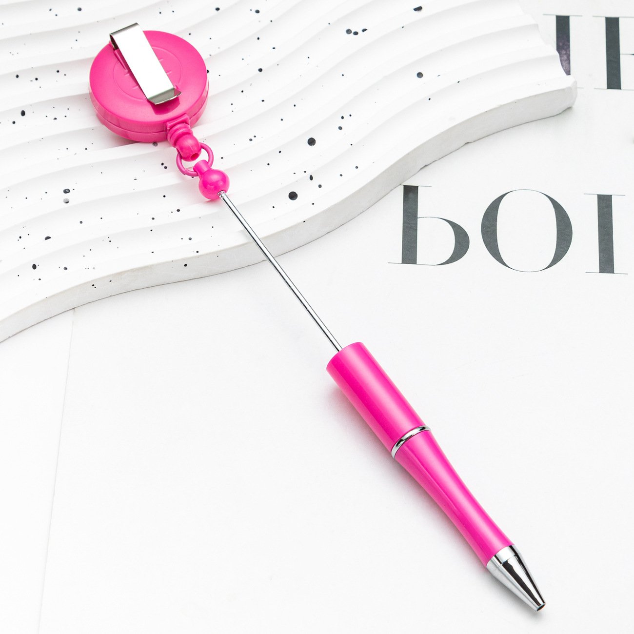 BSBH Low Price Cute Nurse Ballpoint Pen With Colorful Badge Reel Retractable Pen Nurse Doctor Keychain