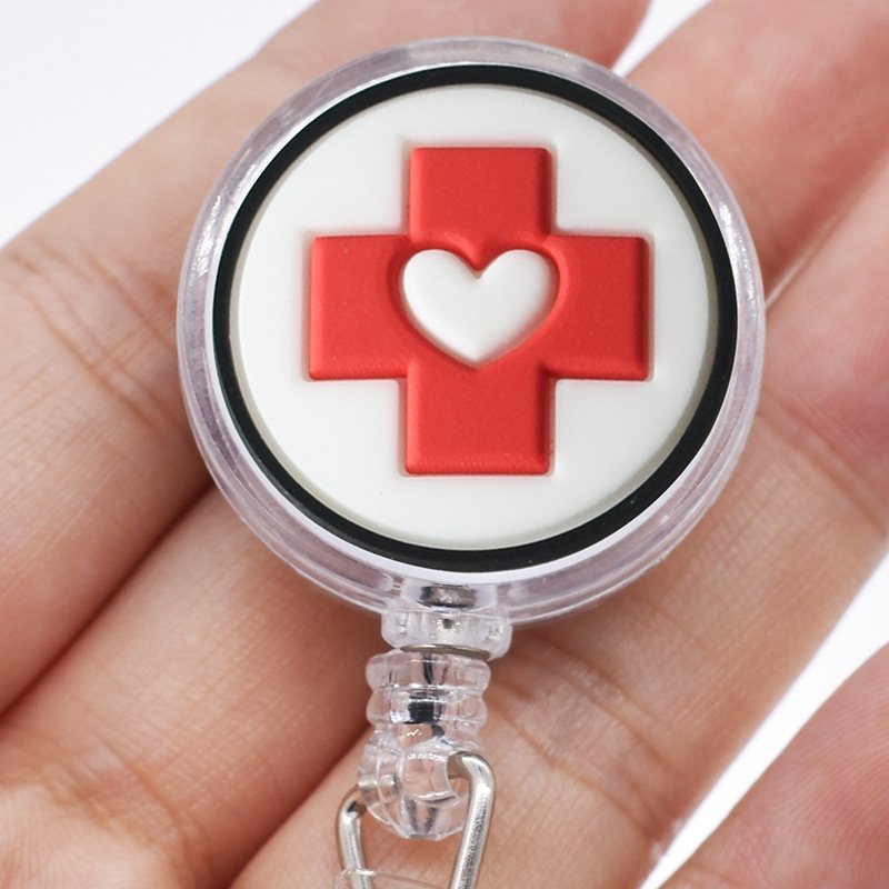 2024 New Fashion Cute Retractable Nurse Badge Reel Clip Badge Holder Students Doctor ID Card Holder