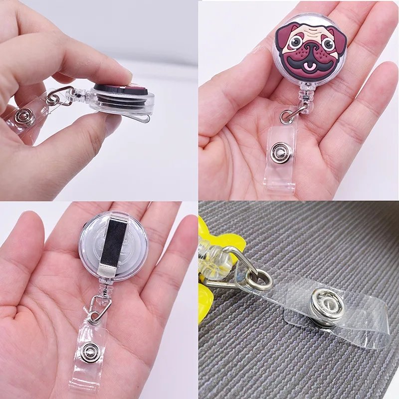2024 New Fashion Cute Retractable Nurse Badge Reel Clip Badge Holder Students Doctor ID Card Holder