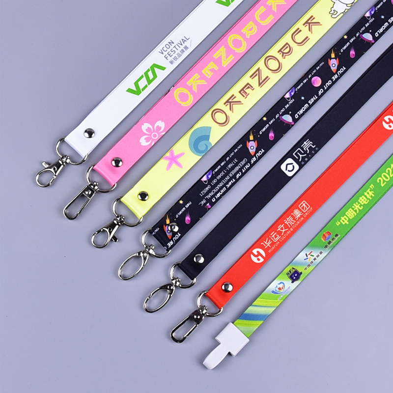 Wholesale Keychain Lanyard Strap Work-card Holder Custom Logo Polyester Lanyard