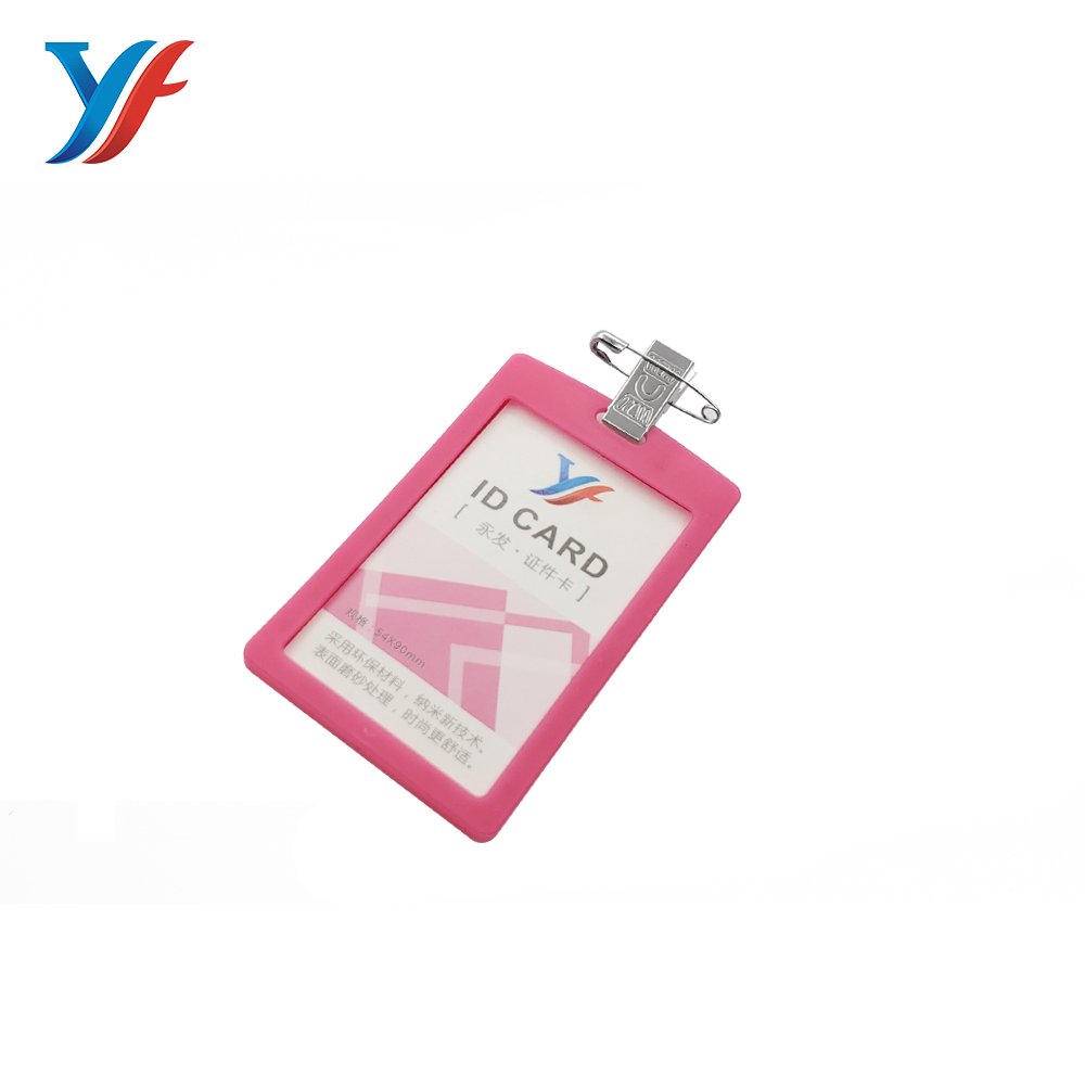 Customized color id card clip with badge holder