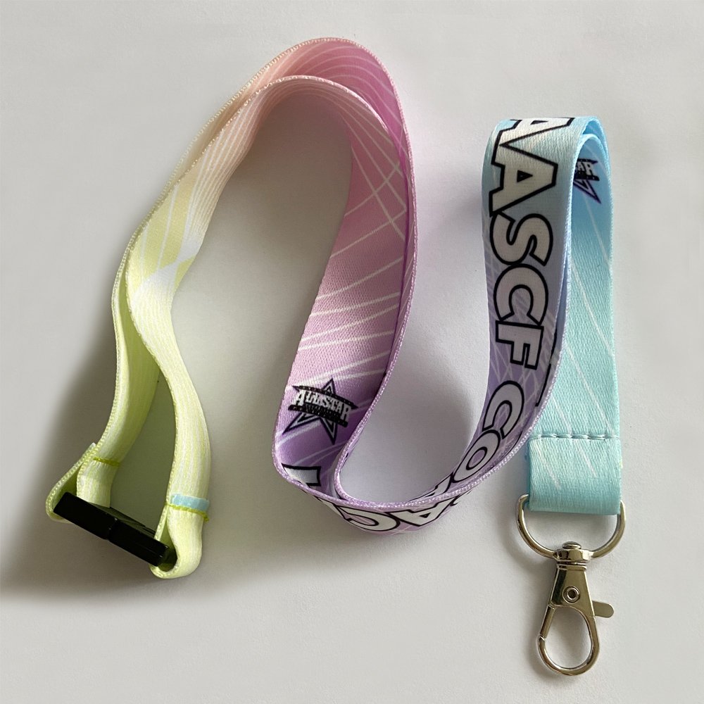 High Quality Polyester Neck Strap Lanyard Safety Dye Sublimation Holder Retractable Heart Nurse Badge Reel Clip yoyo