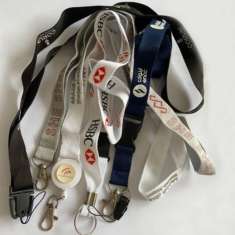 High Quality Polyester Neck Strap Lanyard Safety Dye Sublimation Holder Retractable Heart Nurse Badge Reel Clip yoyo