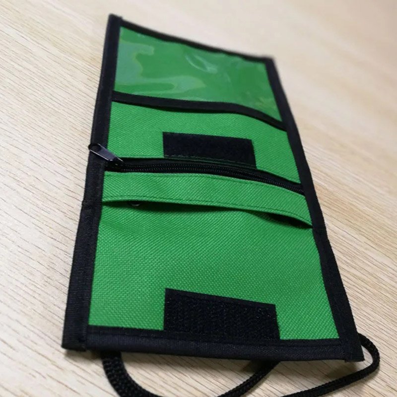 Trade Show Badge Holder with lanyard, Small Pouch Badge Holder with Neck Rope
