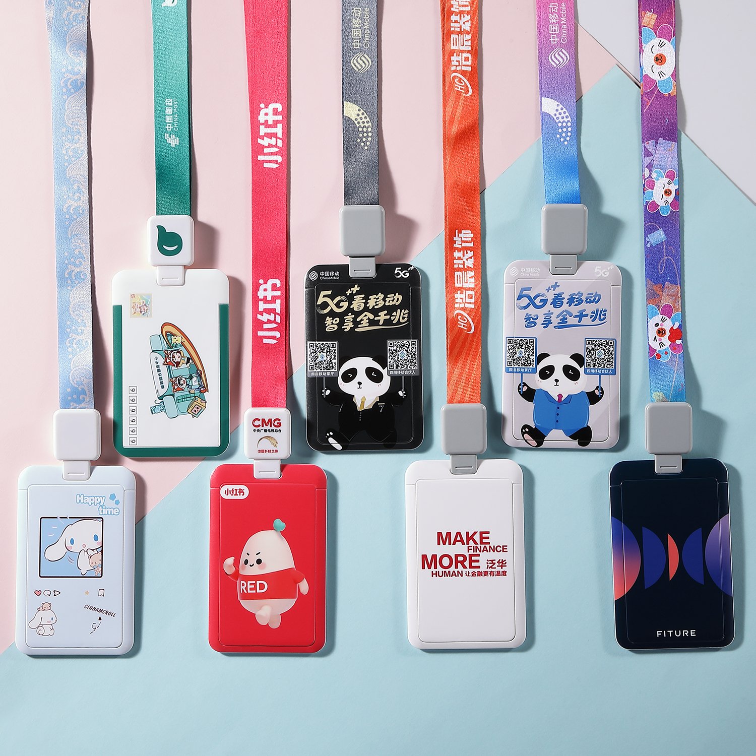 Custom Card Creative Nurse Id Badge Holder with Neck Strap Lanyard