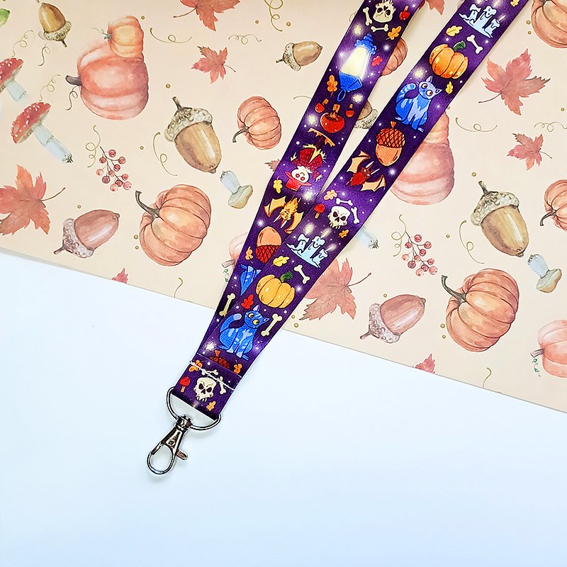hot-sale high-quality popular designs adjustment kawaii printing Nylon Key Neck Strap Anime Long Keychain Lanyard